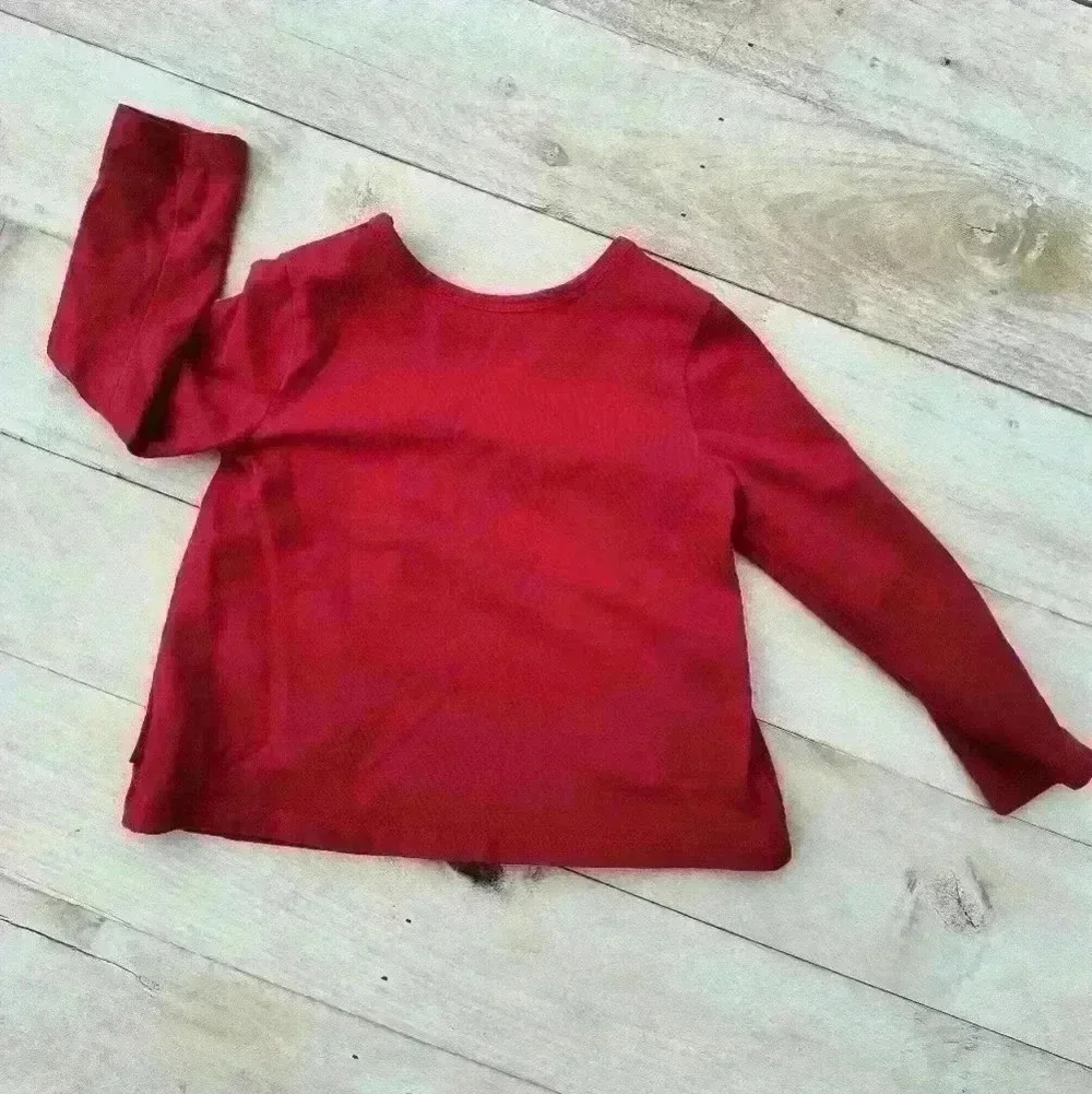Children's Place Toddler Girl Long Sleeve Ruffle Pocket Knit Top Size 24 Months